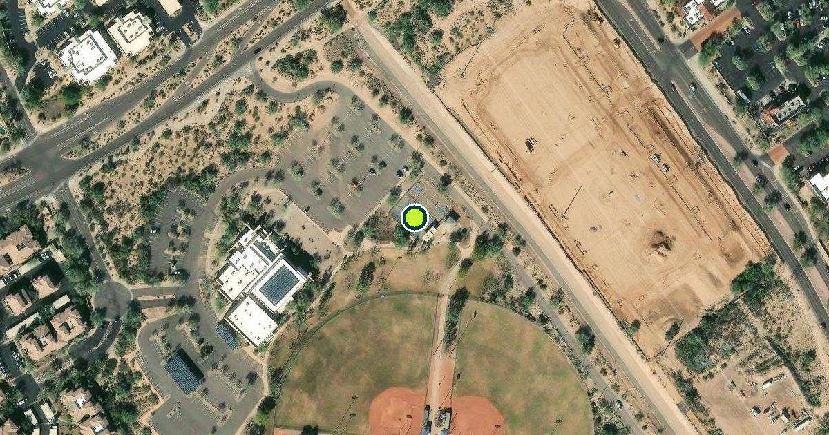 Satellite view of Scottsdale Pickleball Courts