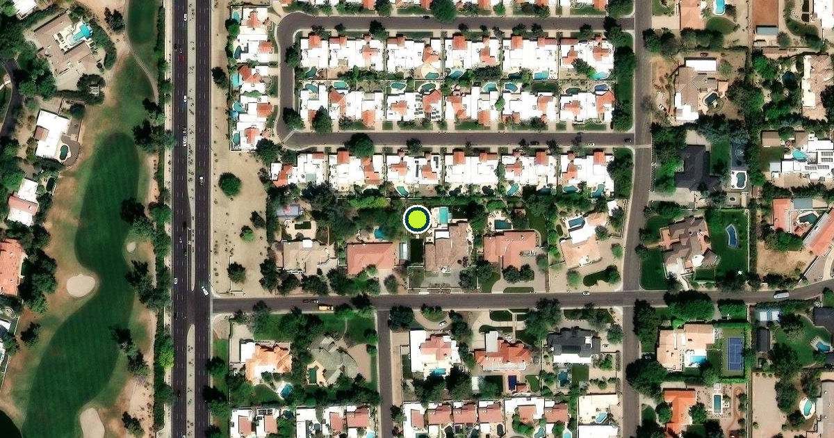 Satellite view of Scottsdale Pickleball Courts