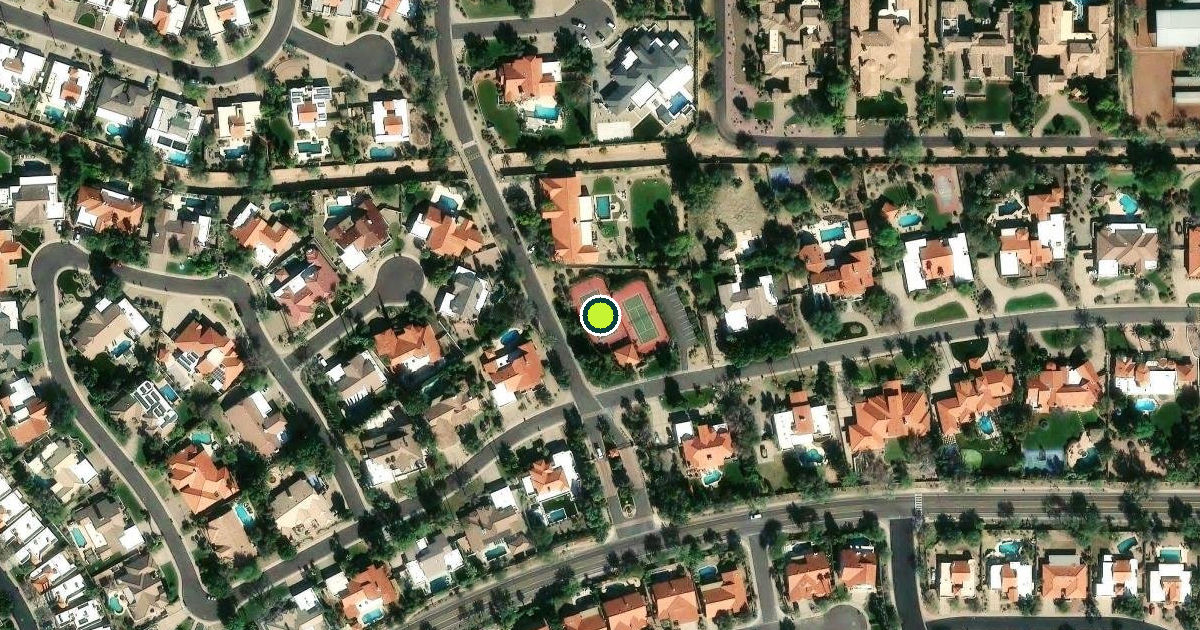 Satellite view of Scottsdale Pickleball Courts