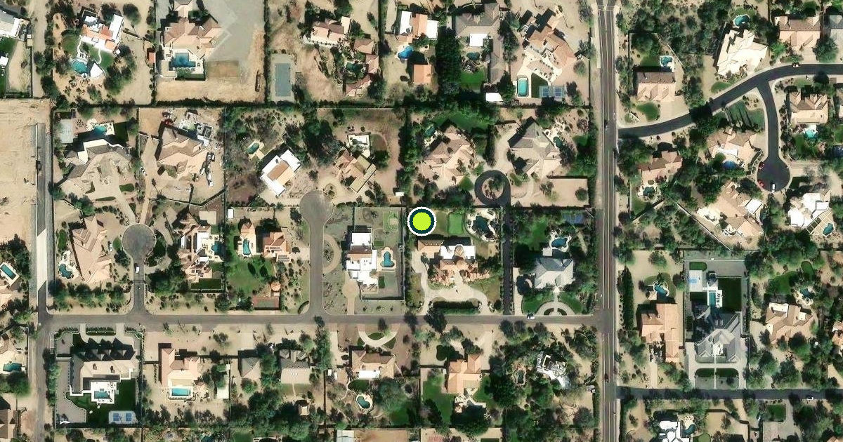 Satellite view of Scottsdale Pickleball Courts