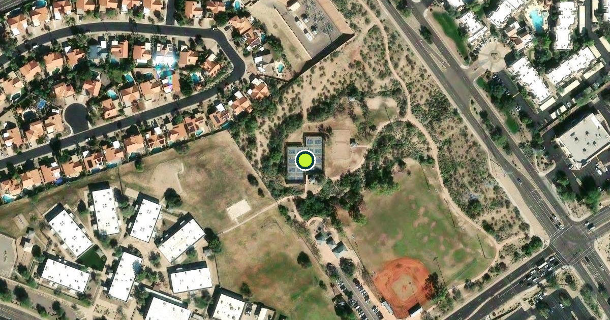 Satellite view of Scottsdale Pickleball Courts