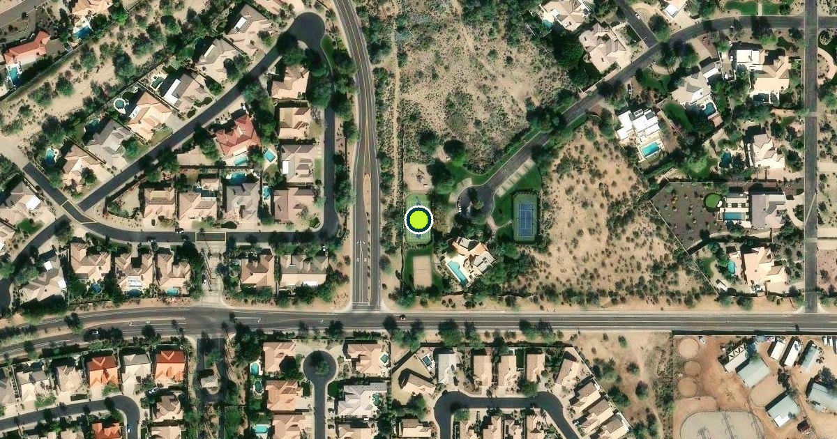 Satellite view of Scottsdale Pickleball Courts
