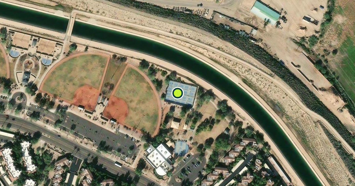Satellite view of Scottsdale Pickleball Courts