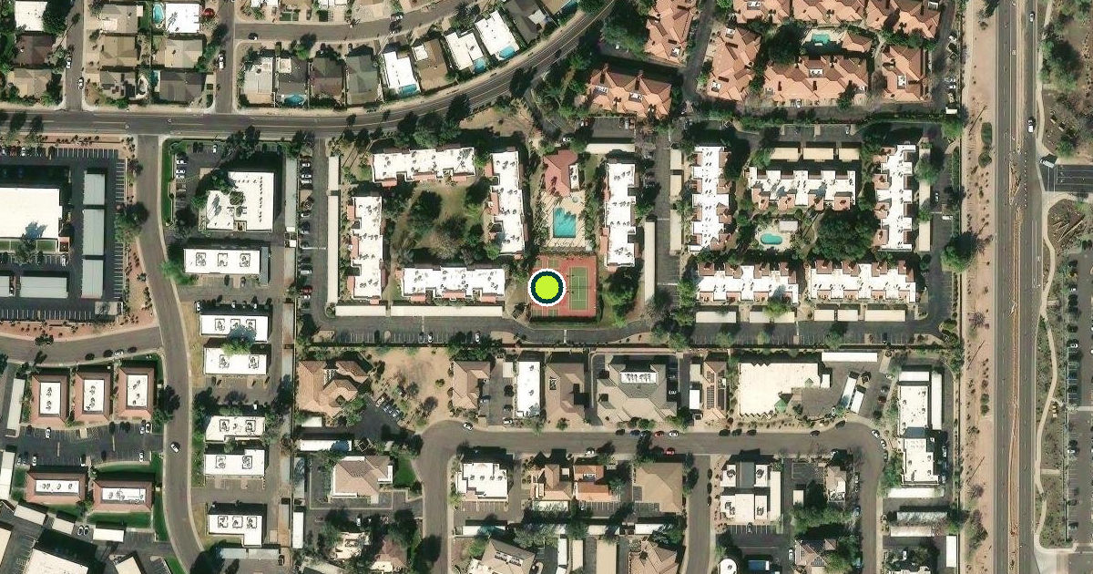 Satellite view of Scottsdale Pickleball Courts