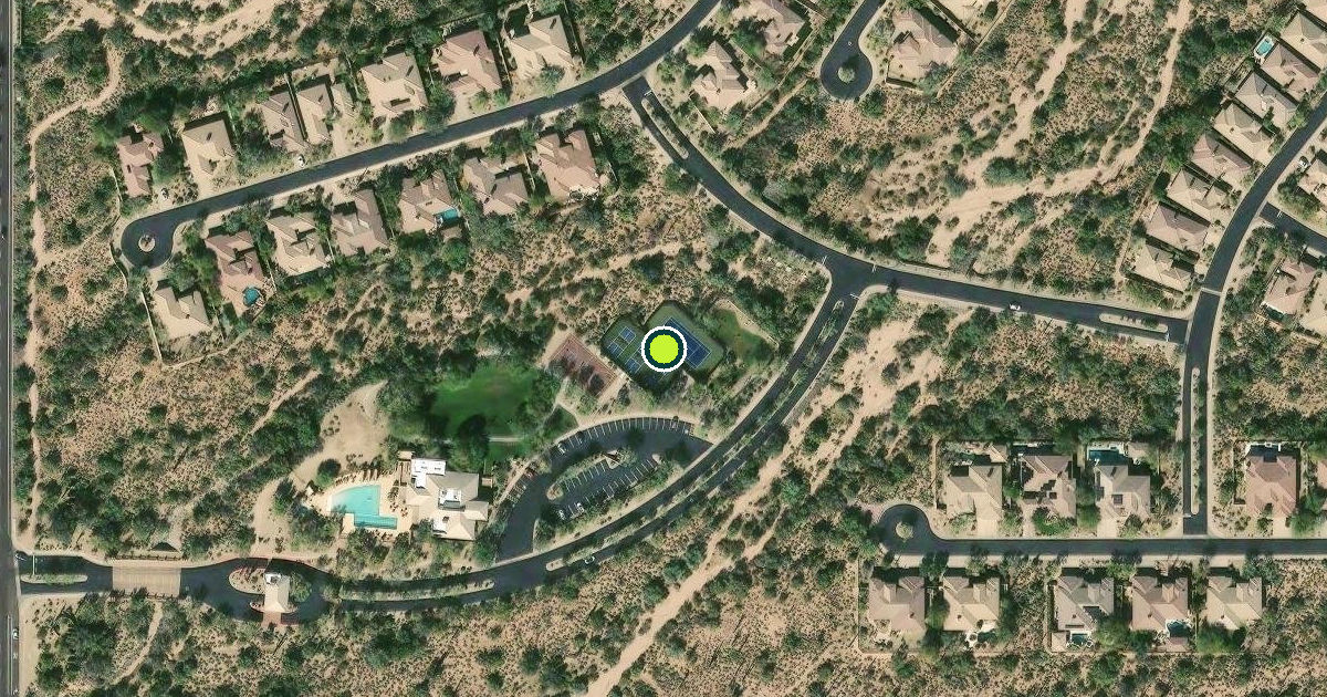 Satellite view of Scottsdale Pickleball Courts