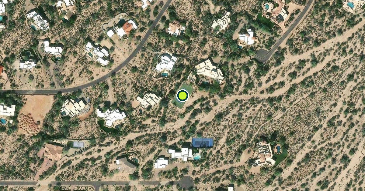 Satellite view of Scottsdale Pickleball Courts