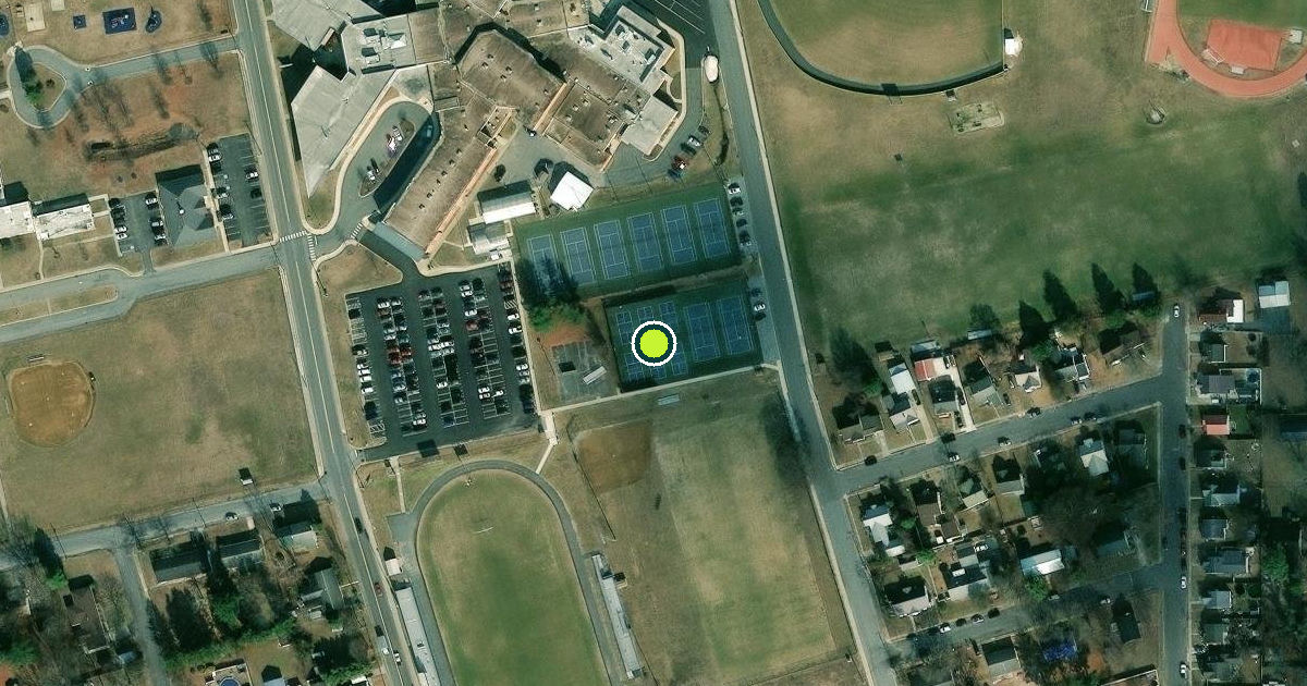 Satellite view of Seaford Pickleball Courts