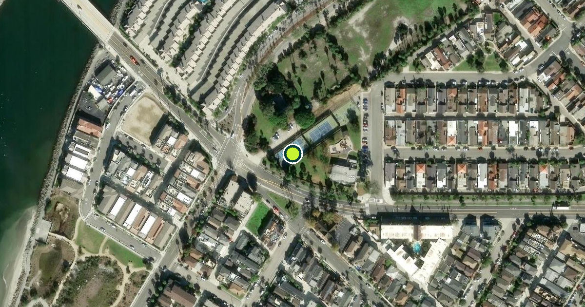 Satellite view of Seal Beach Pickleball Courts