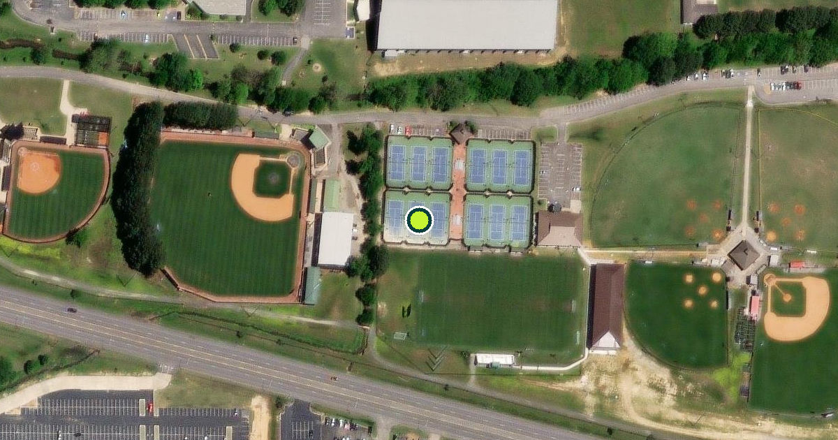 Satellite view of Searcy Pickleball Courts