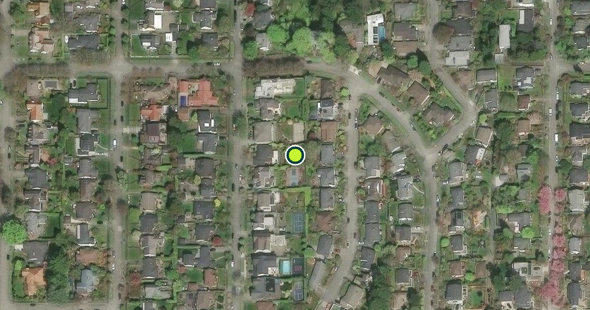 Satellite view of Seattle Pickleball Courts
