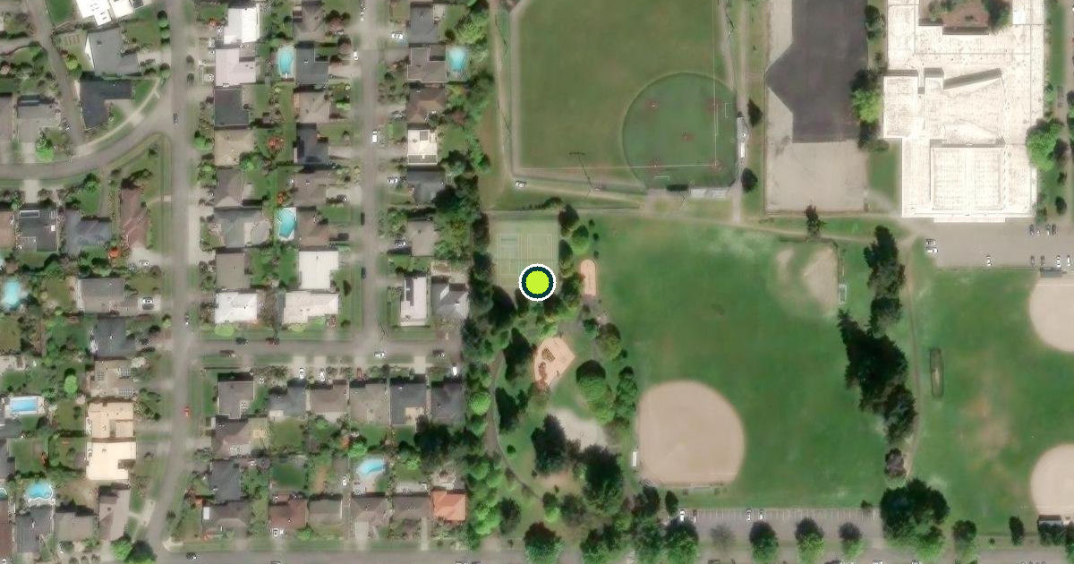 Satellite view of Seattle Pickleball Courts