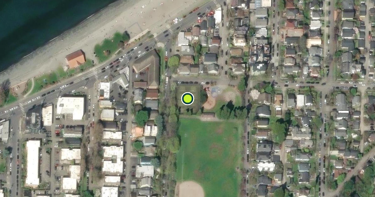 Satellite view of Seattle Pickleball Courts