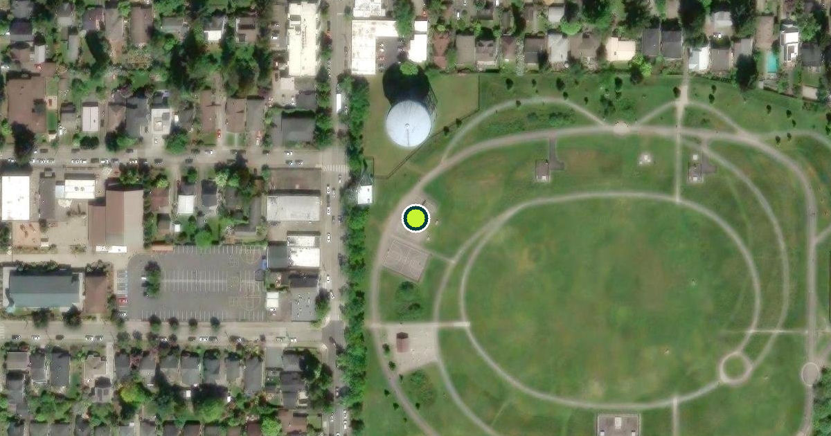 Satellite view of Seattle Pickleball Courts