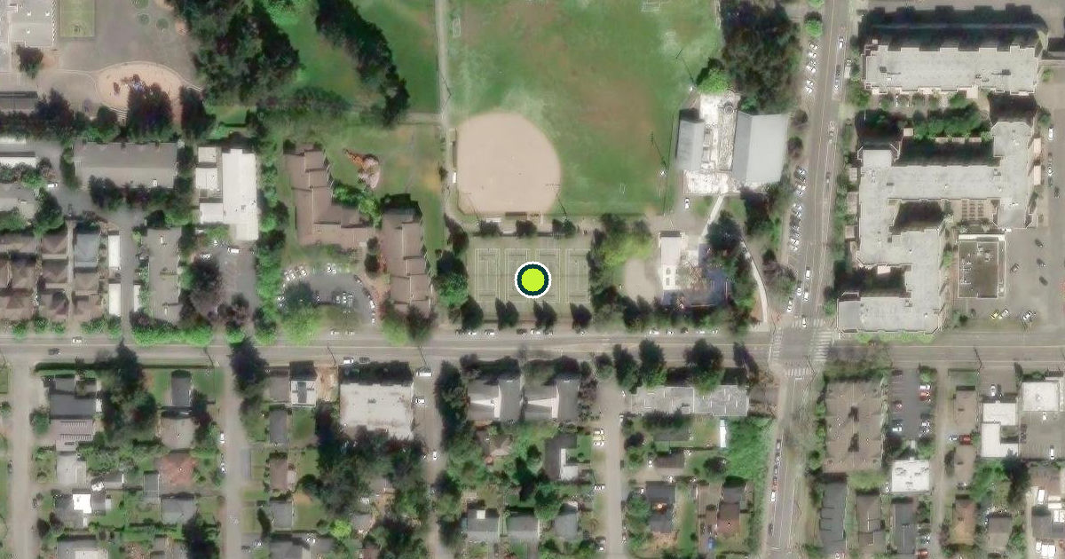 Satellite view of Seattle Pickleball Courts
