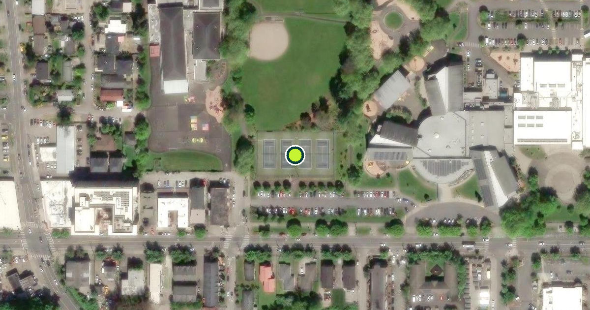 Satellite view of Seattle Pickleball Courts