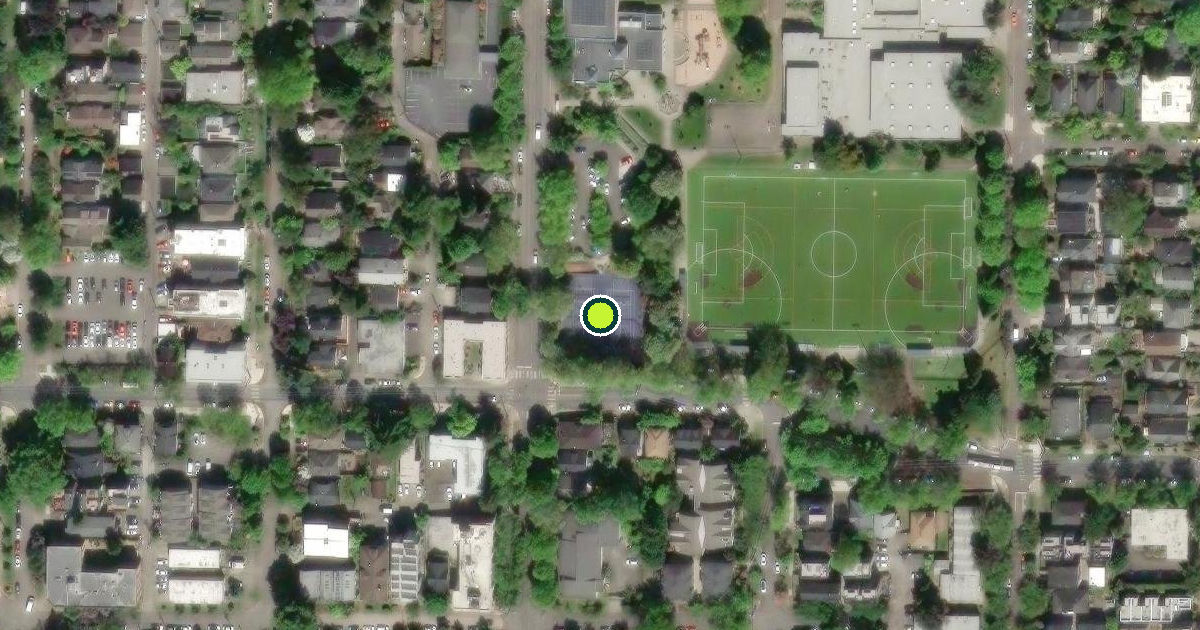 Satellite view of Seattle Pickleball Courts
