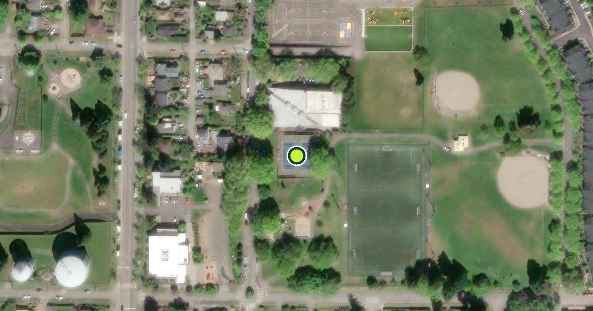 Satellite view of Seattle Pickleball Courts
