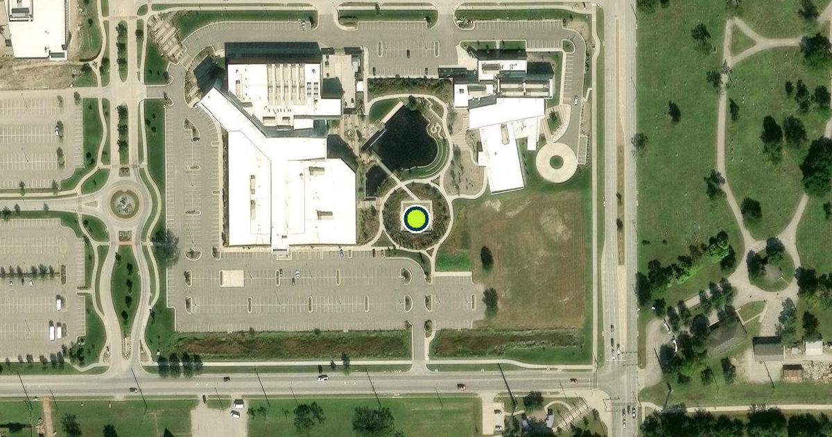 Satellite view of Sedgwick County Pickleball Courts