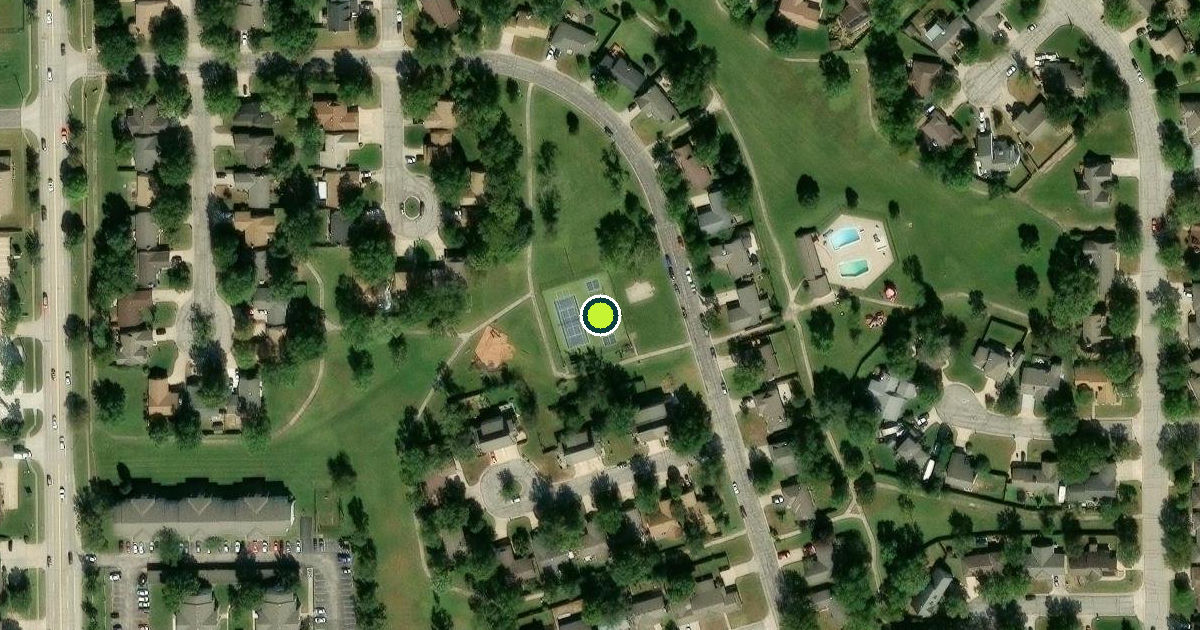 Satellite view of Sedgwick County Pickleball Courts