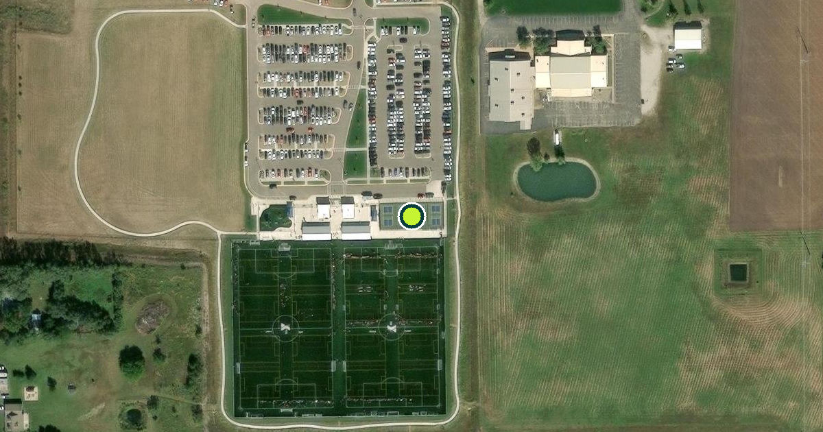 Satellite view of Sedgwick County Pickleball Courts