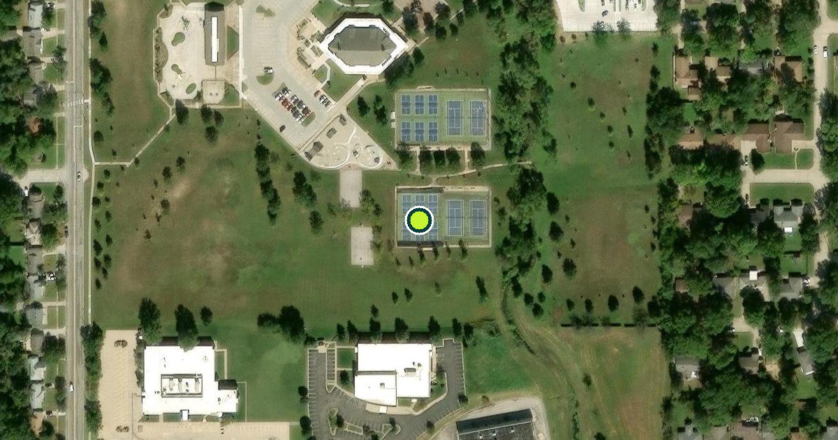 Satellite view of Sedgwick County Pickleball Courts