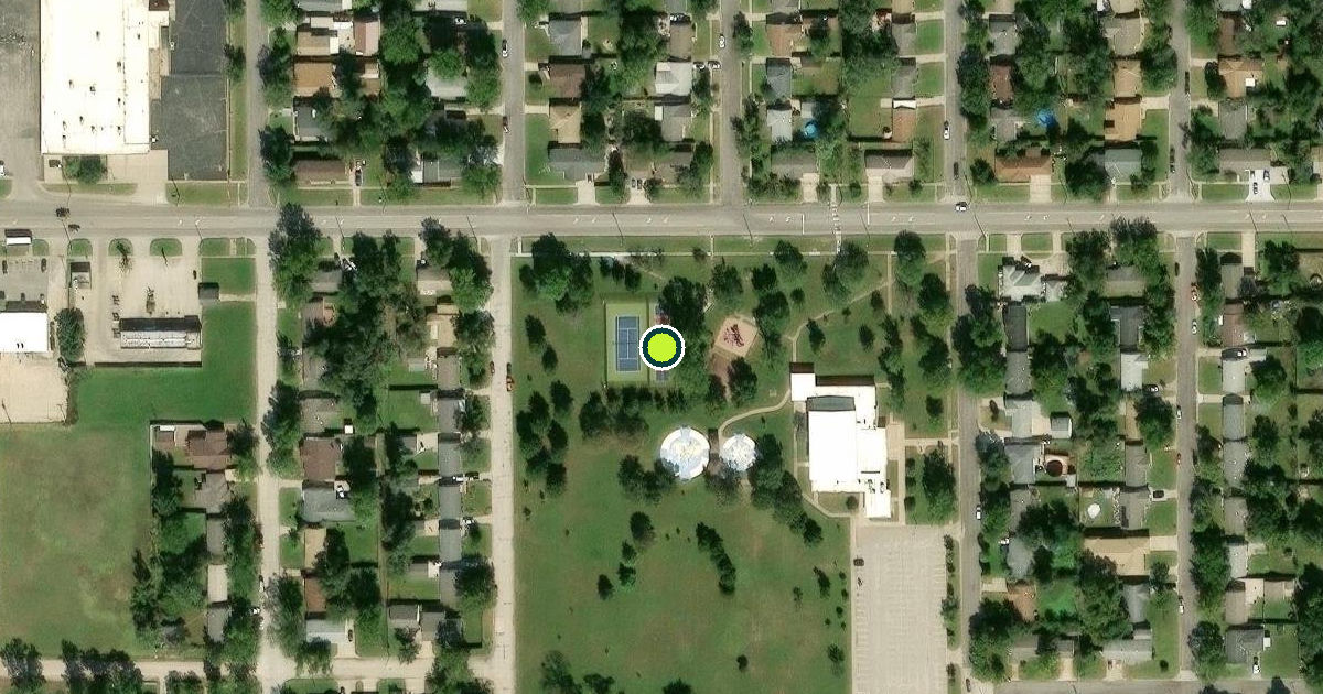 Satellite view of Sedgwick County Pickleball Courts