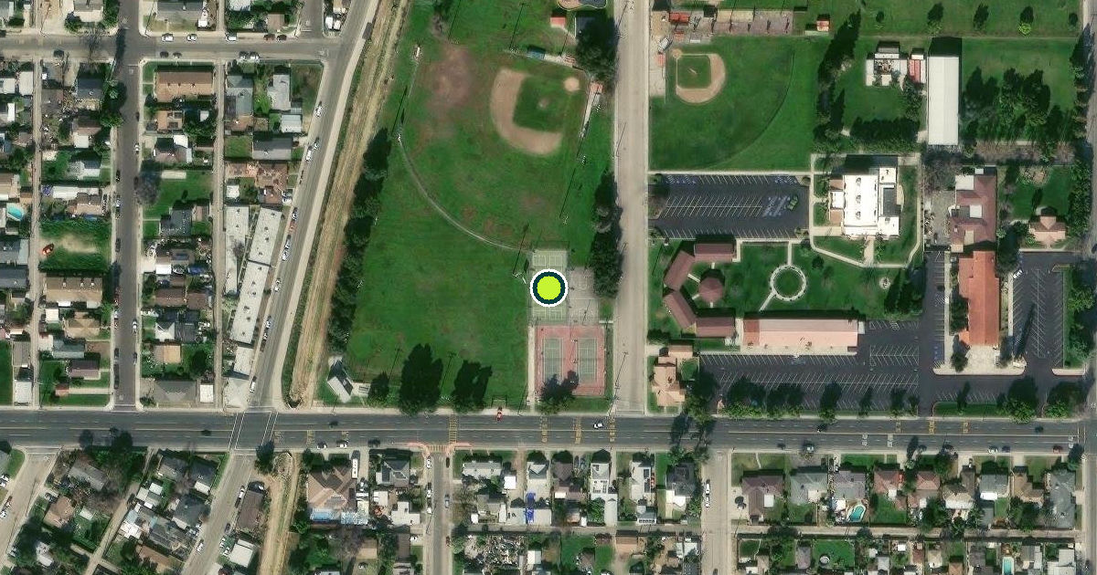Satellite view of Selma Pickleball Courts