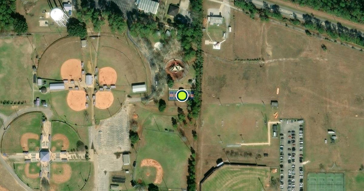Satellite view of Semmes Community Park Pickleball Courts