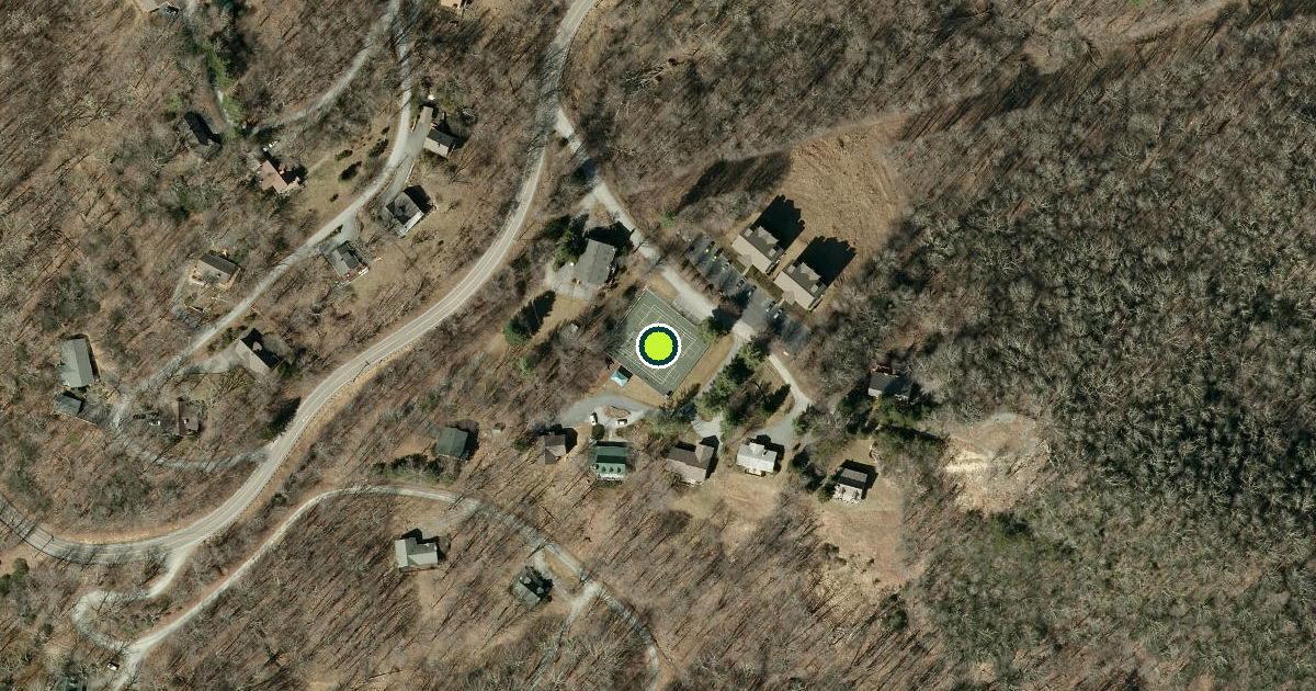 Satellite view of Seven Devils Pickleball Courts