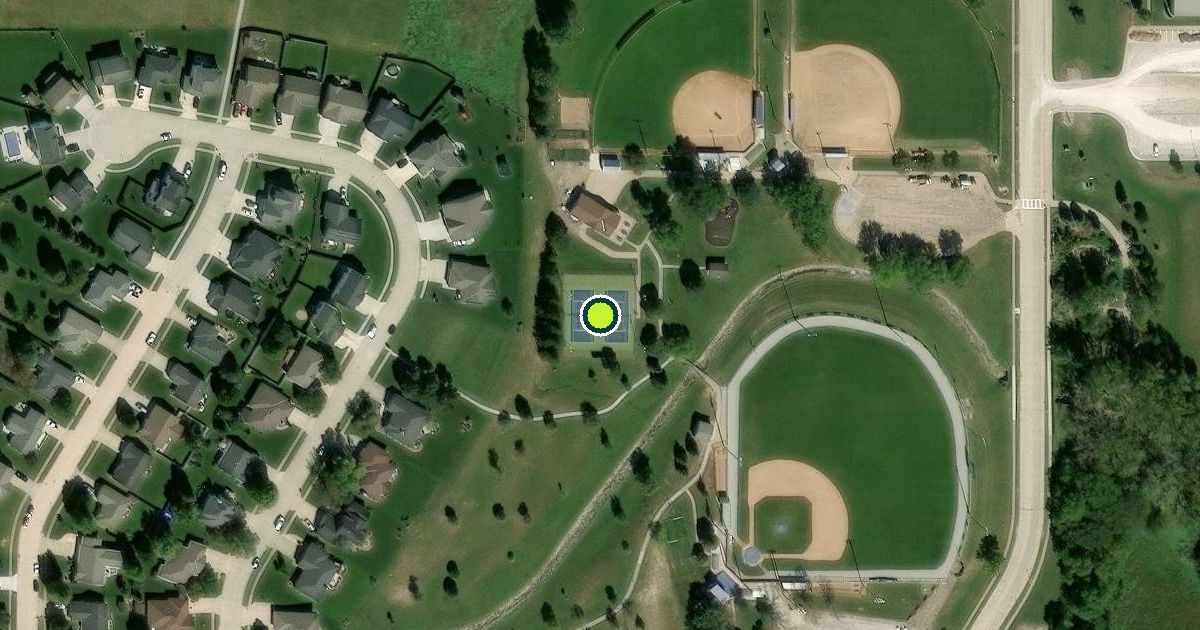 Satellite view of Seward Pickleball Courts