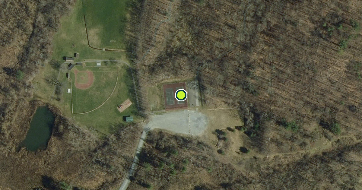 Satellite view of Shaftsbury Pickleball Courts