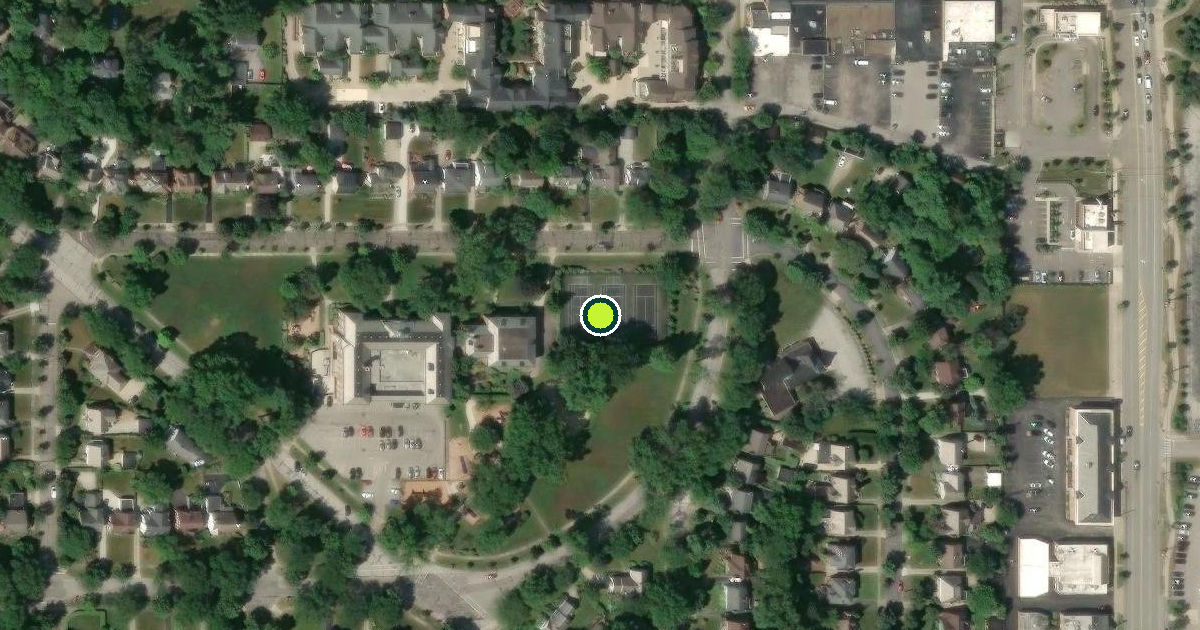 Satellite view of Shaker Heights Pickleball Courts