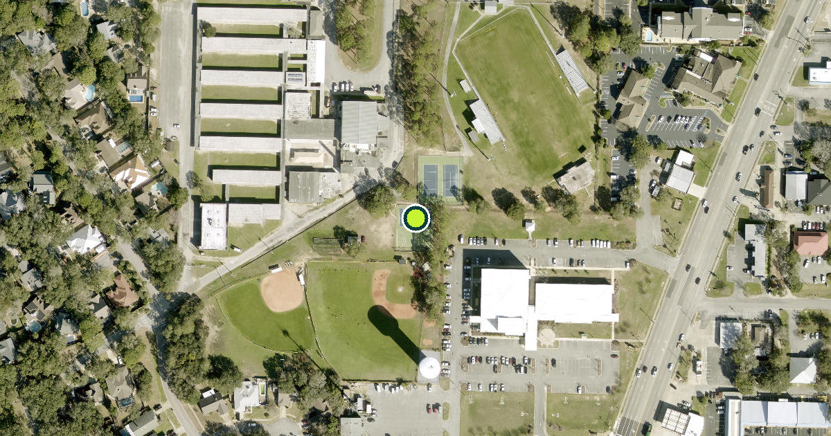 Satellite view of Shalimar Pickleball Courts