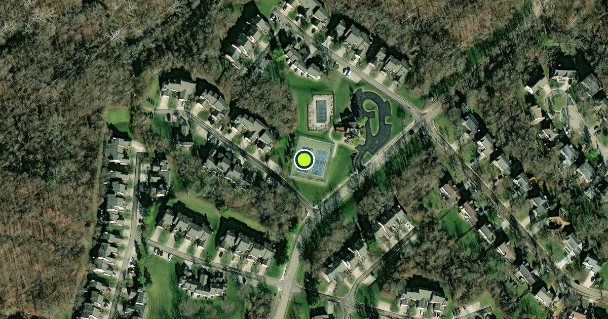 Satellite view of Sharonville Pickleball Courts
