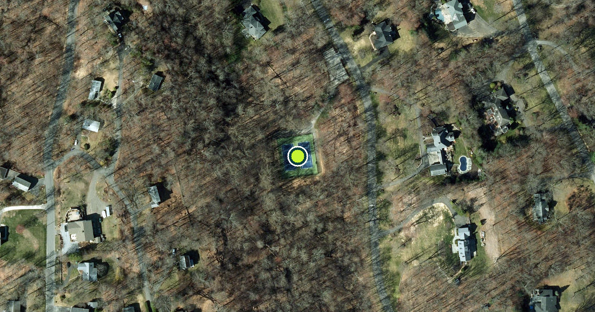 Satellite view of Sherman Pickleball Courts
