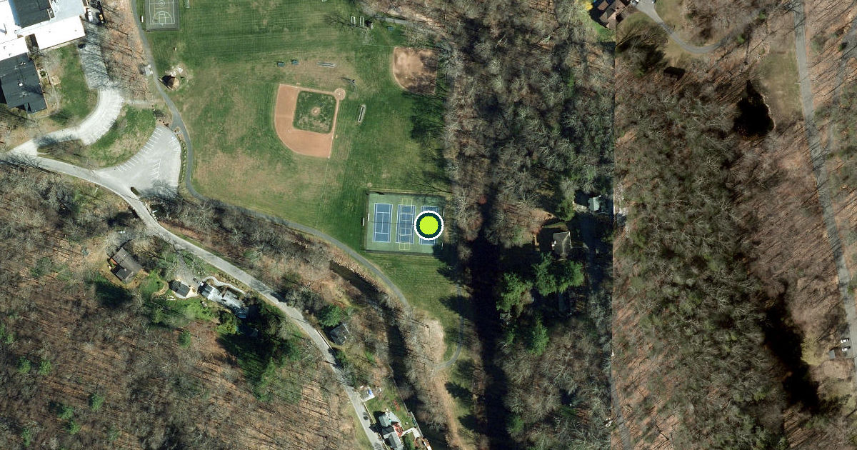 Satellite view of Sherman Pickleball Courts