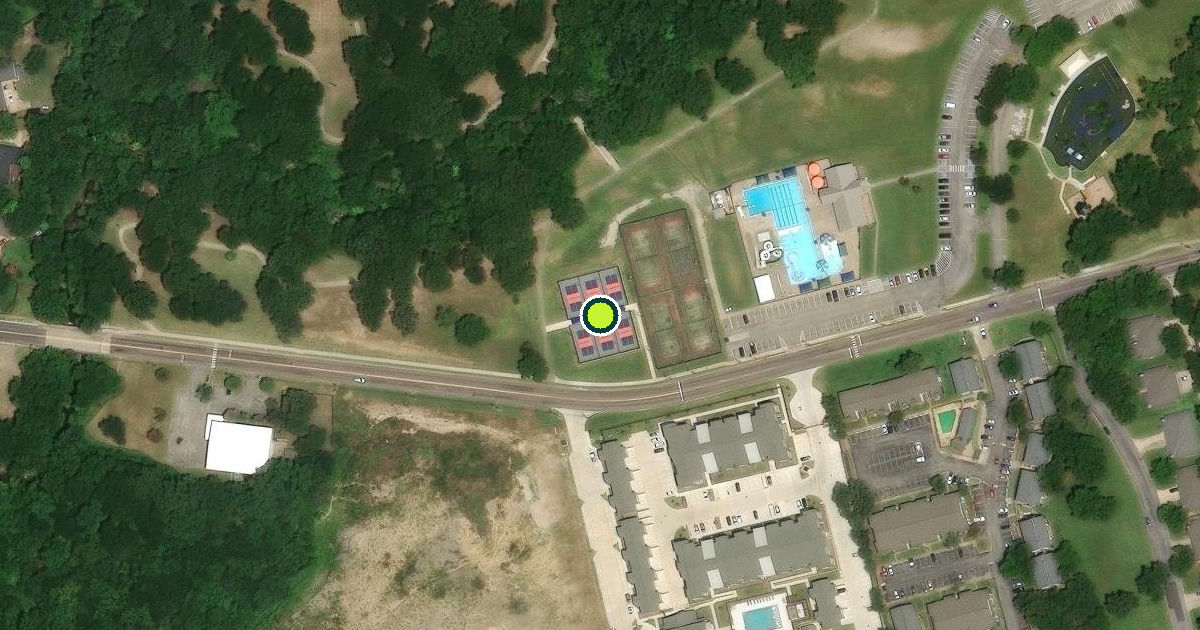 Satellite view of Sherman Pickleball Courts
