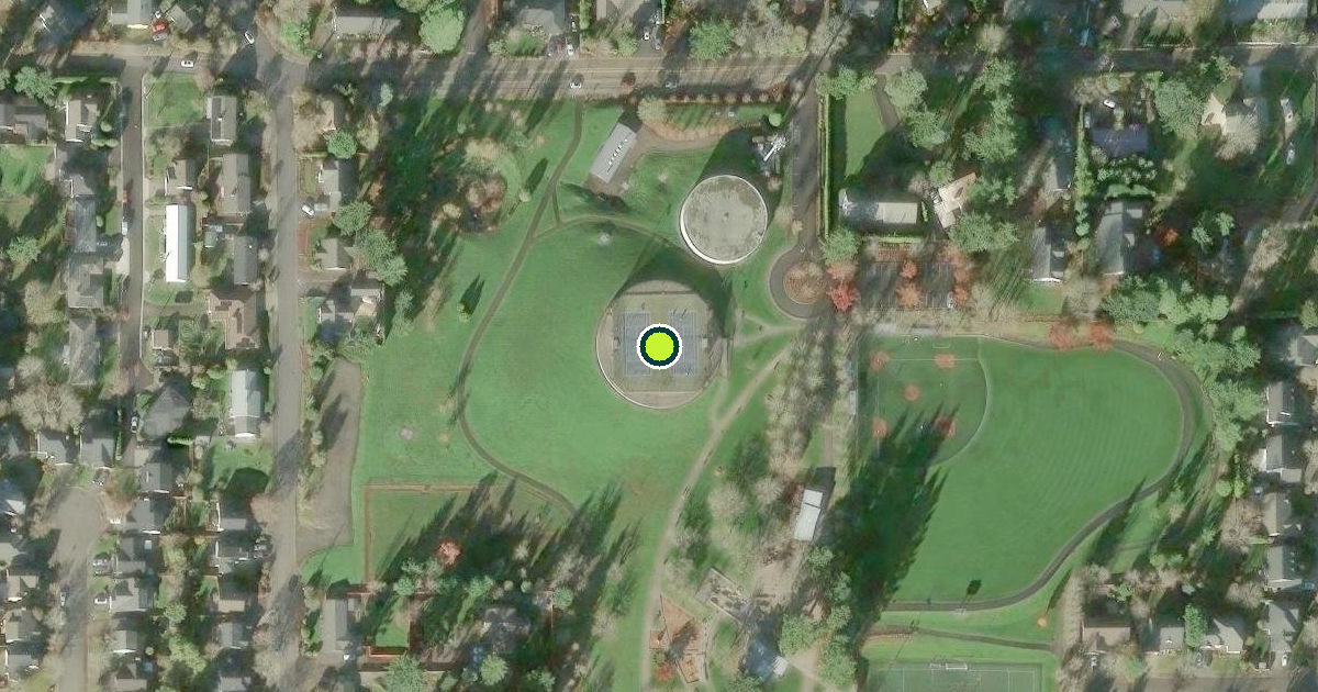 Satellite view of Sherwood Pickleball Courts