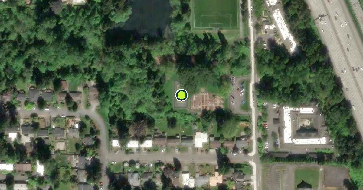 Satellite view of Shoreline Pickleball Courts