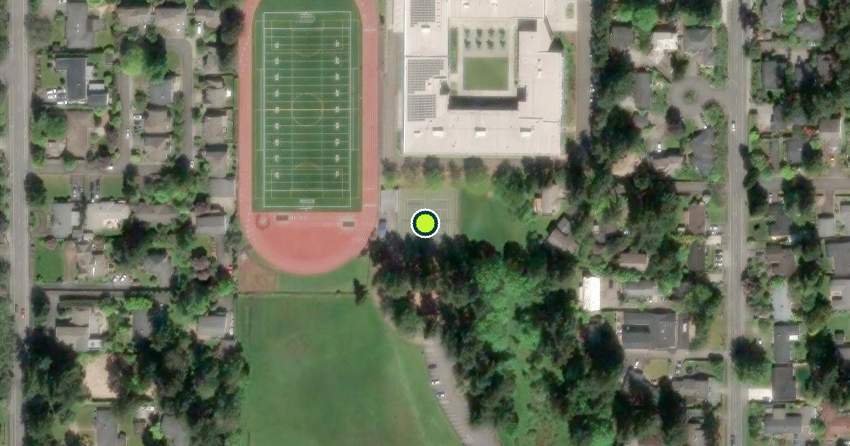Satellite view of Shoreline Pickleball Courts