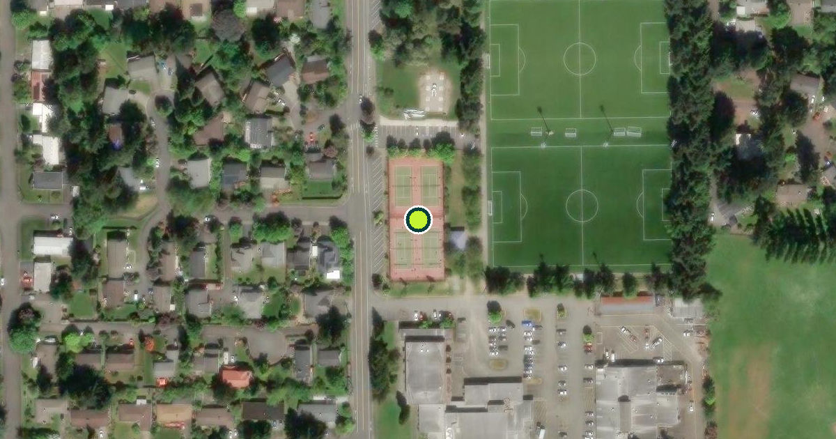 Satellite view of Shoreline Pickleball Courts