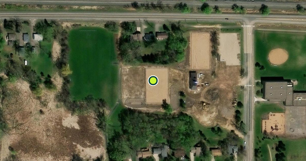 Satellite view of Shoreview Pickleball Courts
