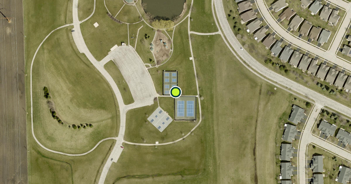 Satellite view of Shorewood Pickleball Courts