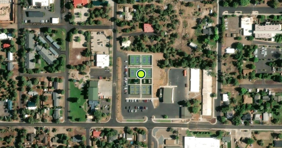 Satellite view of Show Low Pickleball Courts