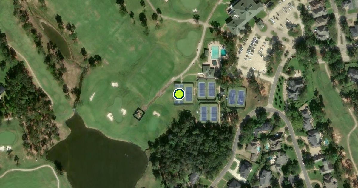 Satellite view of Shreveport Pickleball Courts