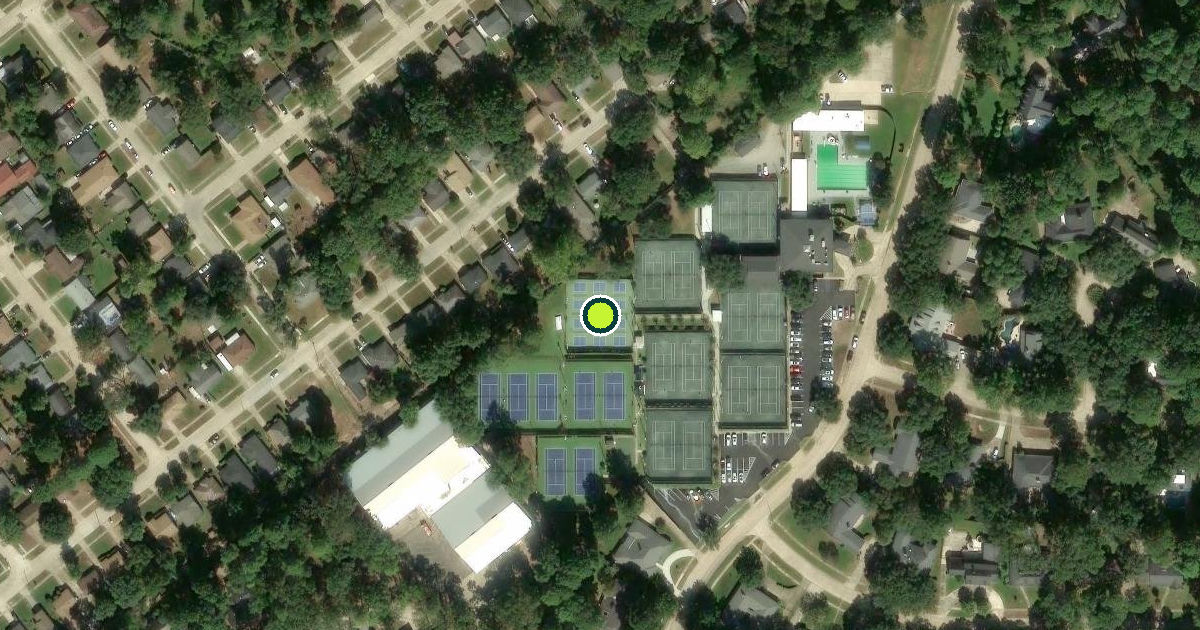 Satellite view of Shreveport Pickleball Courts