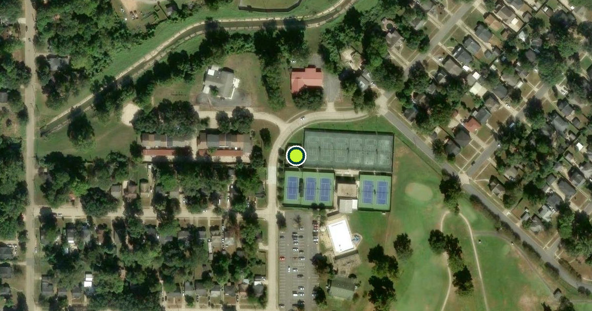 Satellite view of Shreveport Pickleball Courts