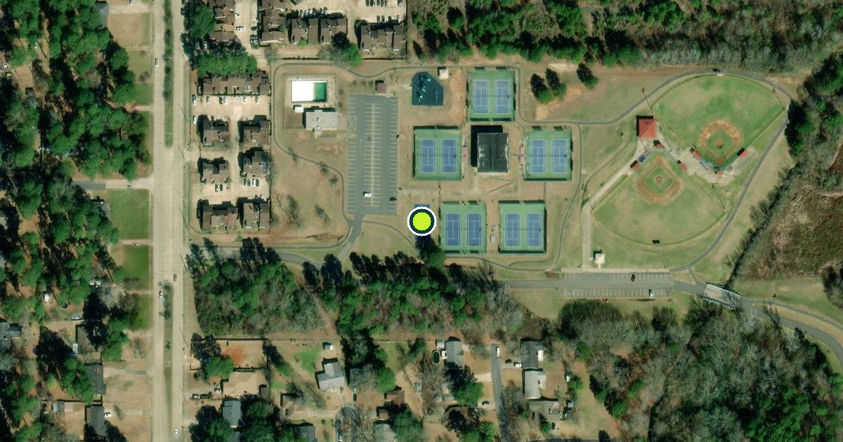 Satellite view of Shreveport Pickleball Courts