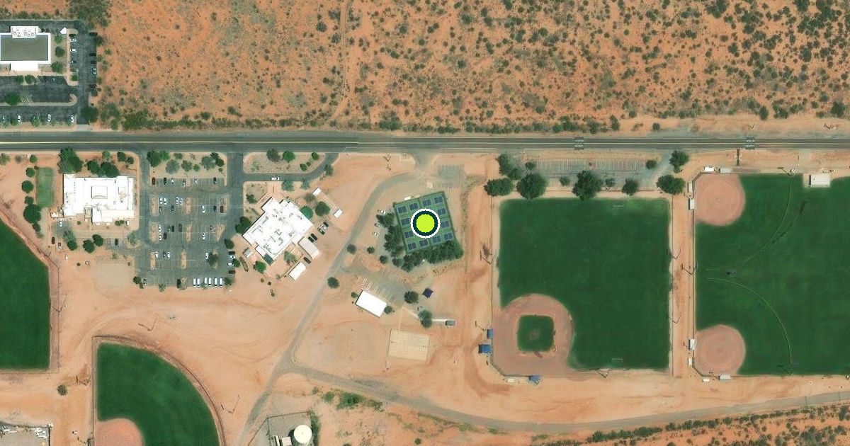 Satellite view of Sierra Vista Pickleball Courts