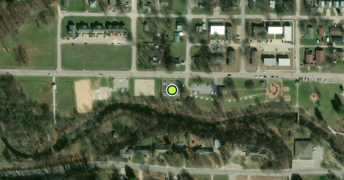 Satellite view of Siloam Springs Pickleball Courts